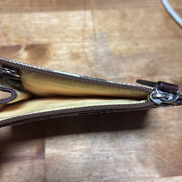 Small Coach Brown and Cream Card Holder - Picture 4 of 7